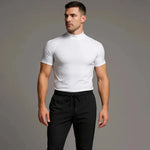 T-shirt compression manches courtes à col roulé - EliteFit - Vignette | La Force Française