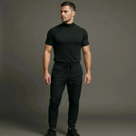 T-shirt compression manches courtes à col roulé - EliteFit - Vignette | La Force Française