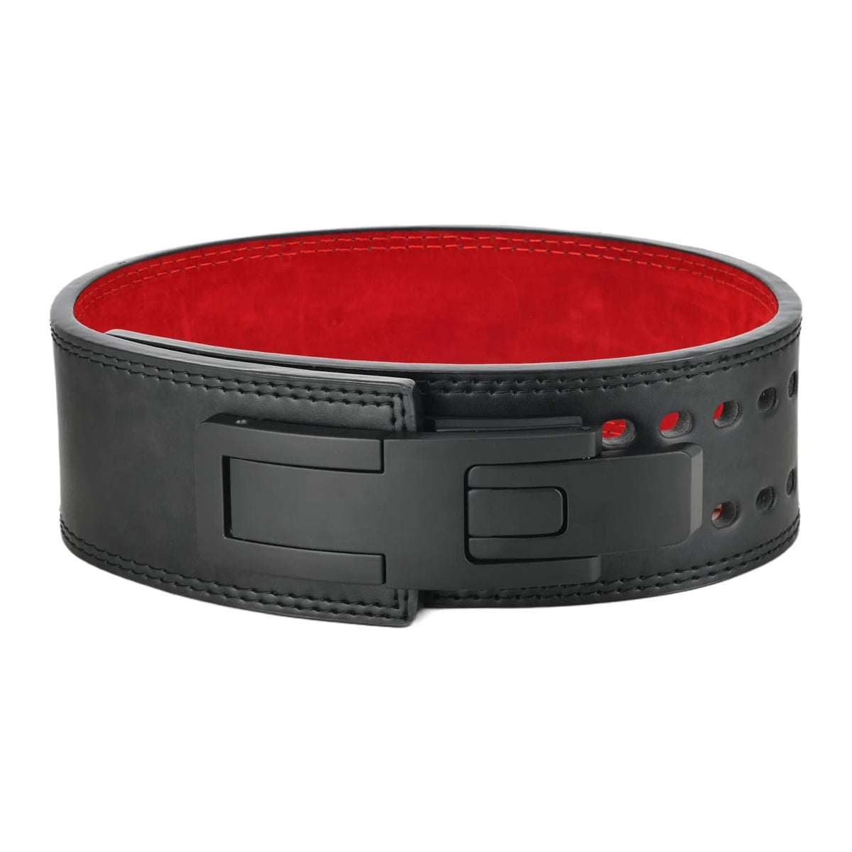 ceinture de force rouge et noire musculation