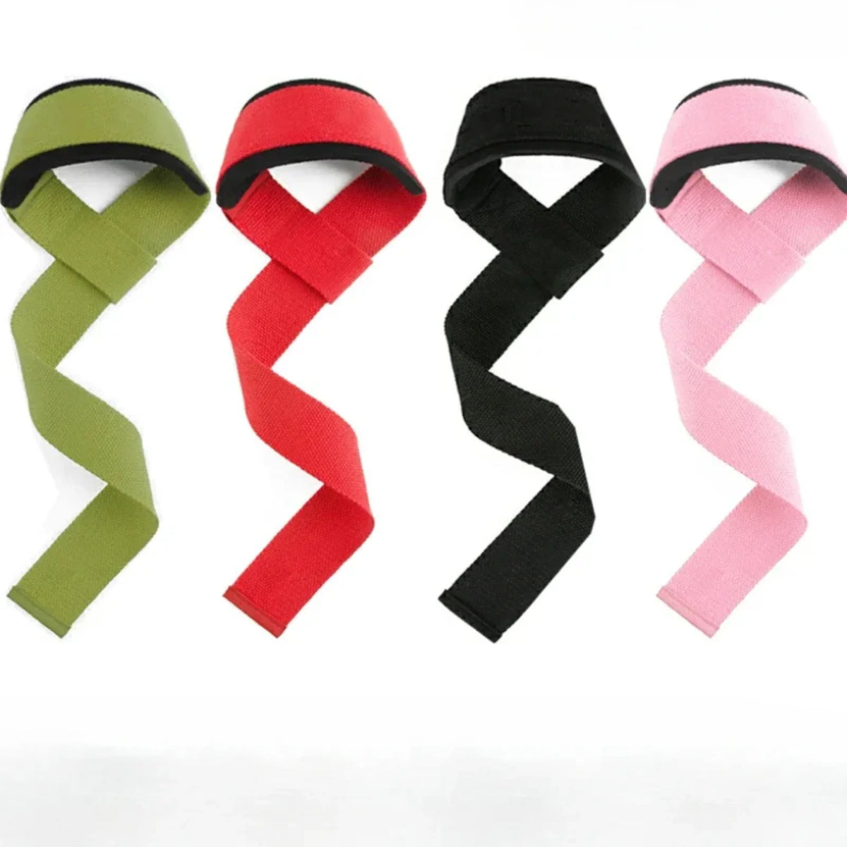 sangles de tirage en tissu multicouleurs  pour musculation