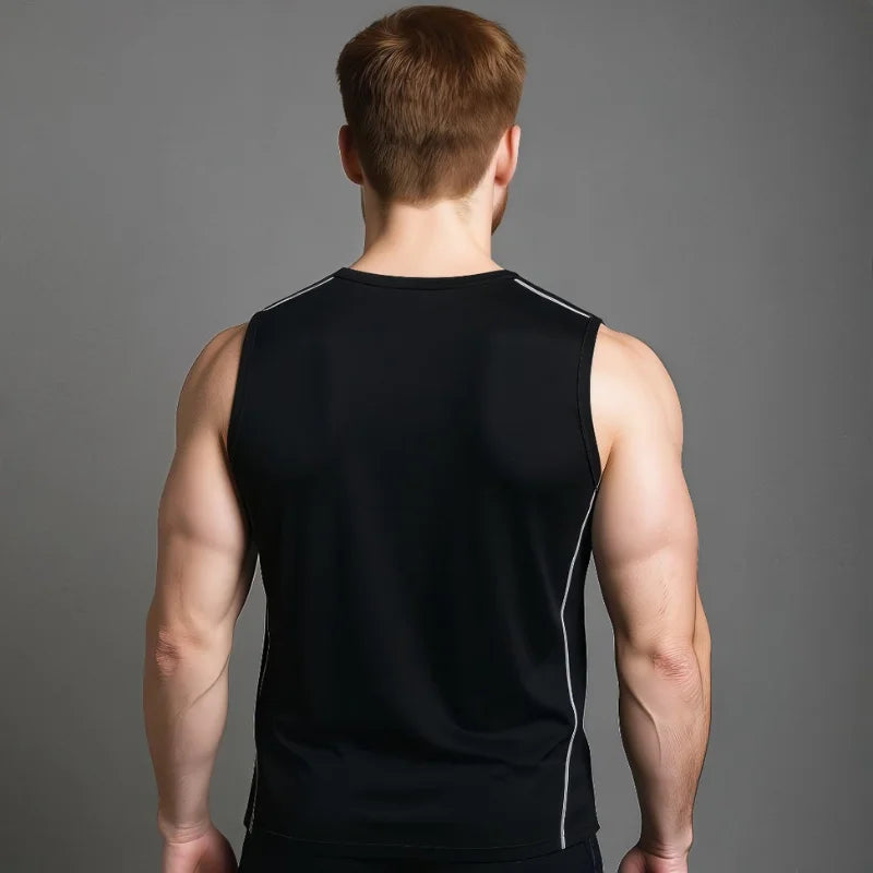 Débardeur de musculation CoreFit La Force Française noir