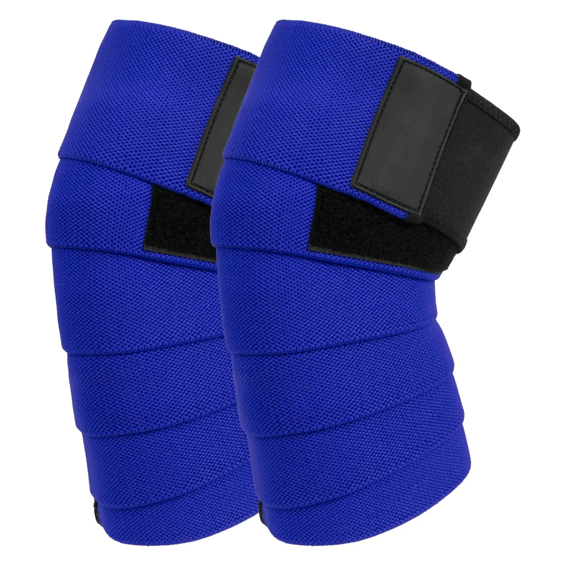 genouillères de musculation bleues