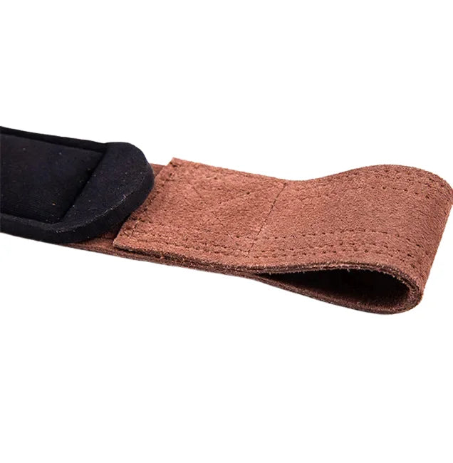 Coutures de nos sangles de tirage en cuir 