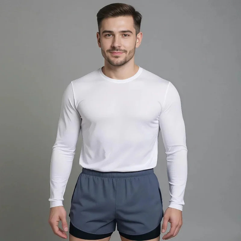 Short de running homme gris