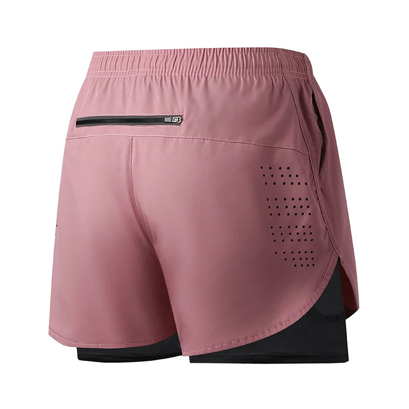 Short de running homme rose