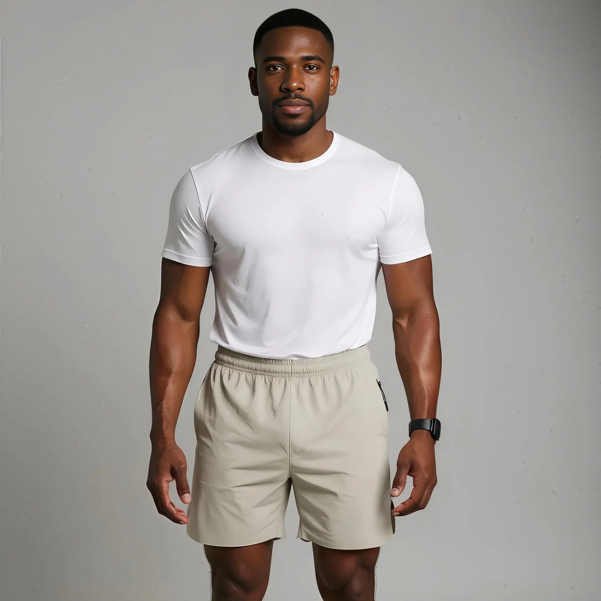 Short de sport EliteFit beige