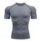 T-shirt de Compression pour musculation StarterFit gris