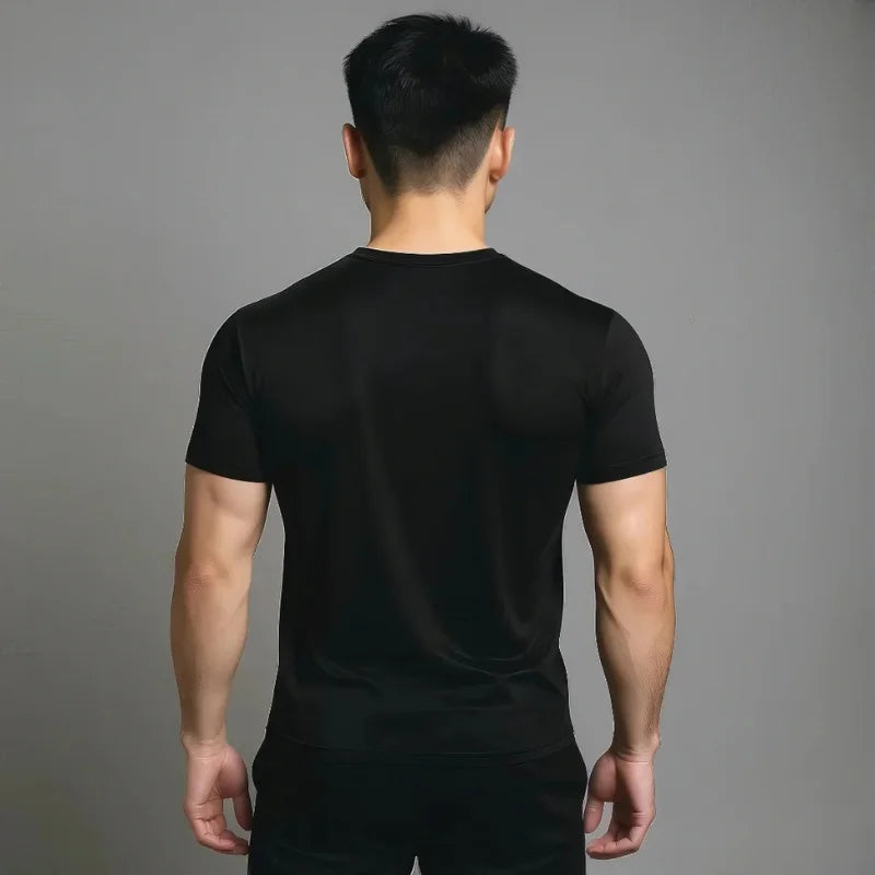 T-shirt de Compression pour musculation StarterFit noir