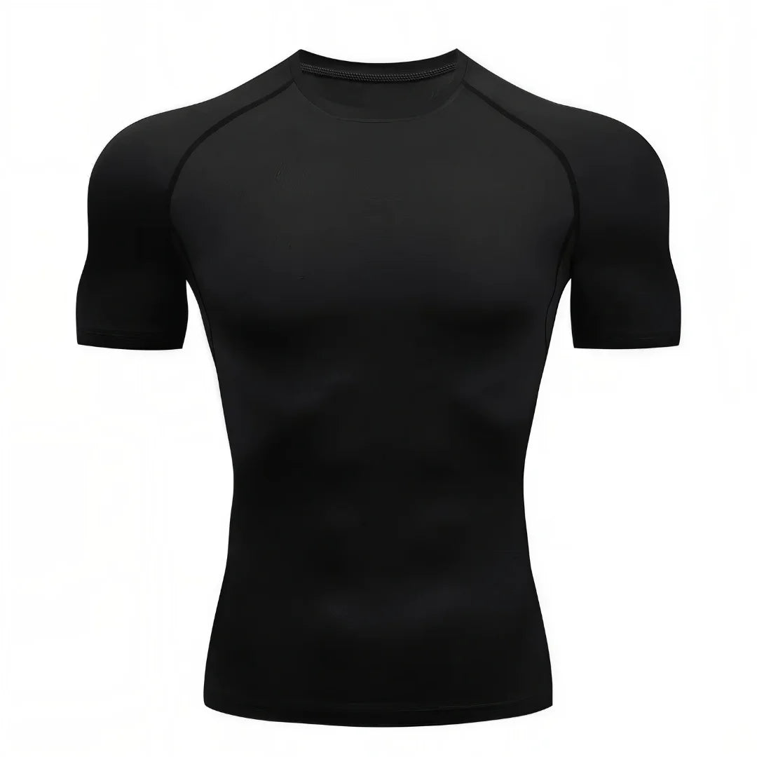 T-shirt de Compression pour musculation StarterFit noir