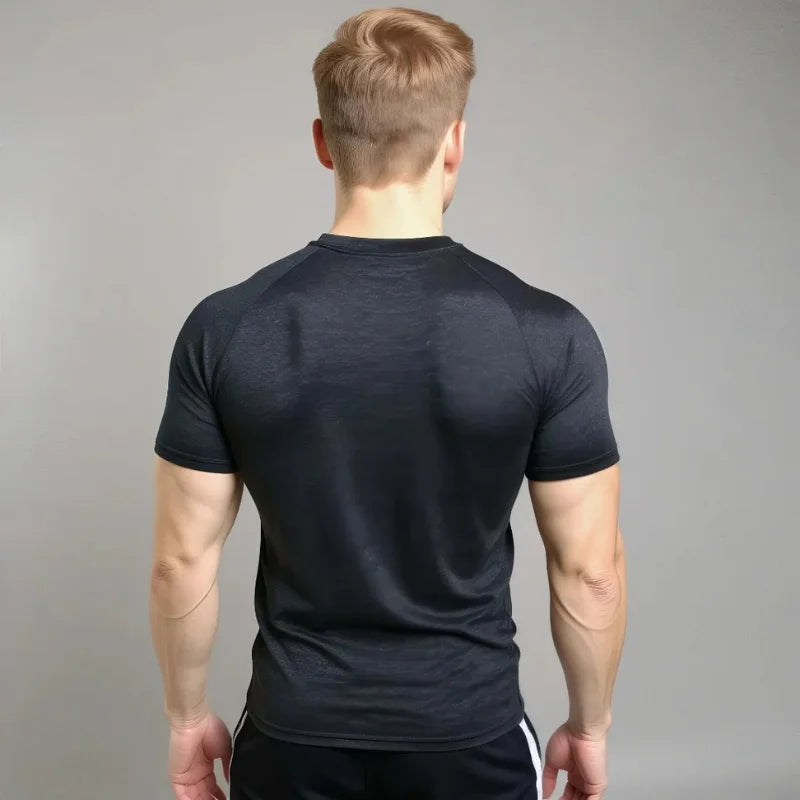 T-shirt de compression Corefit manches courtes noir