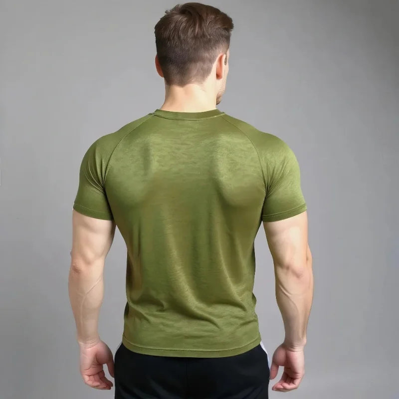 T-shirt de compression Corefit manches courtes vert