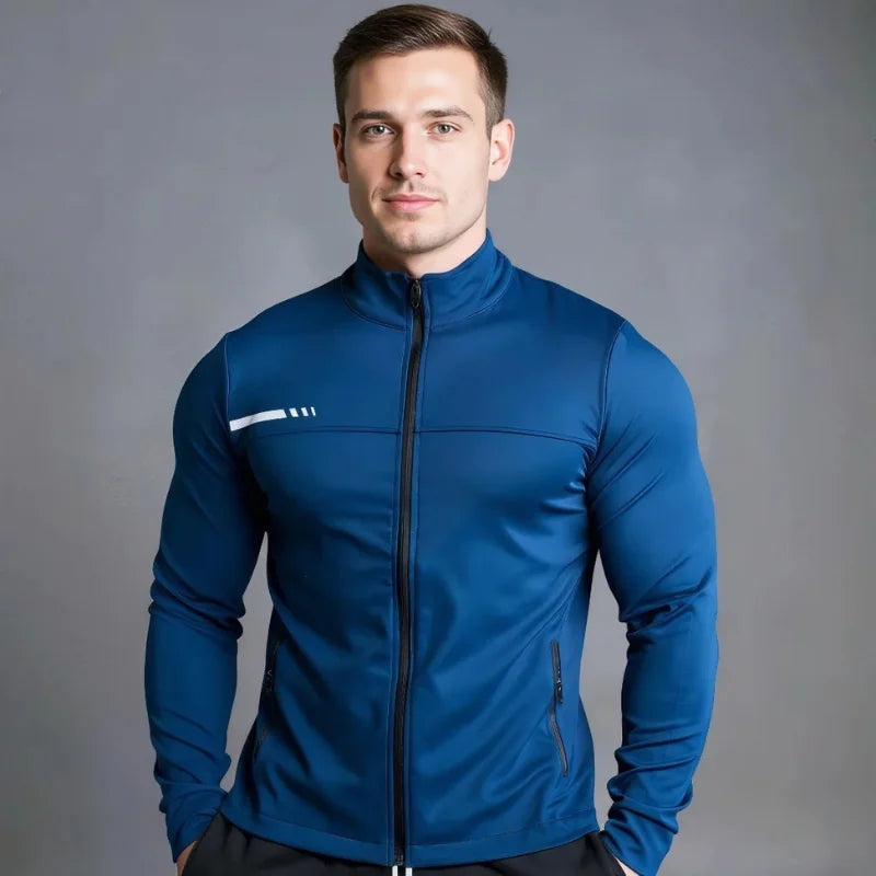 Veste de sport zippé bleu